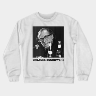 Charles Bukowski Photo Portrait Crewneck Sweatshirt